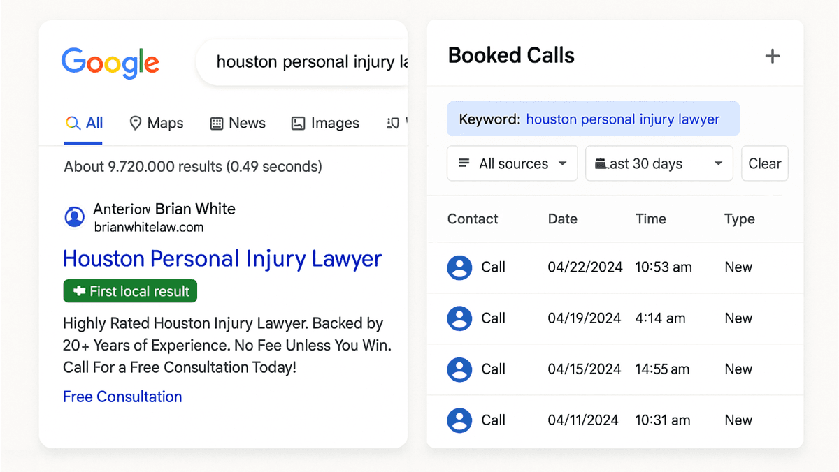 seo for solicitors example
